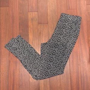 Black and white parachute pants